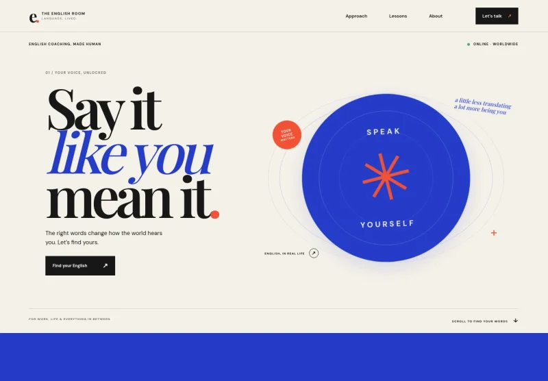 English Teacher Website Template