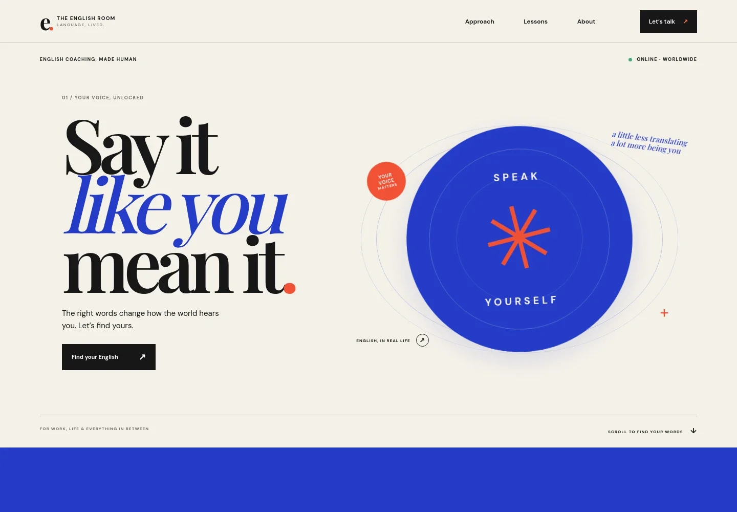 English Teacher Website Template