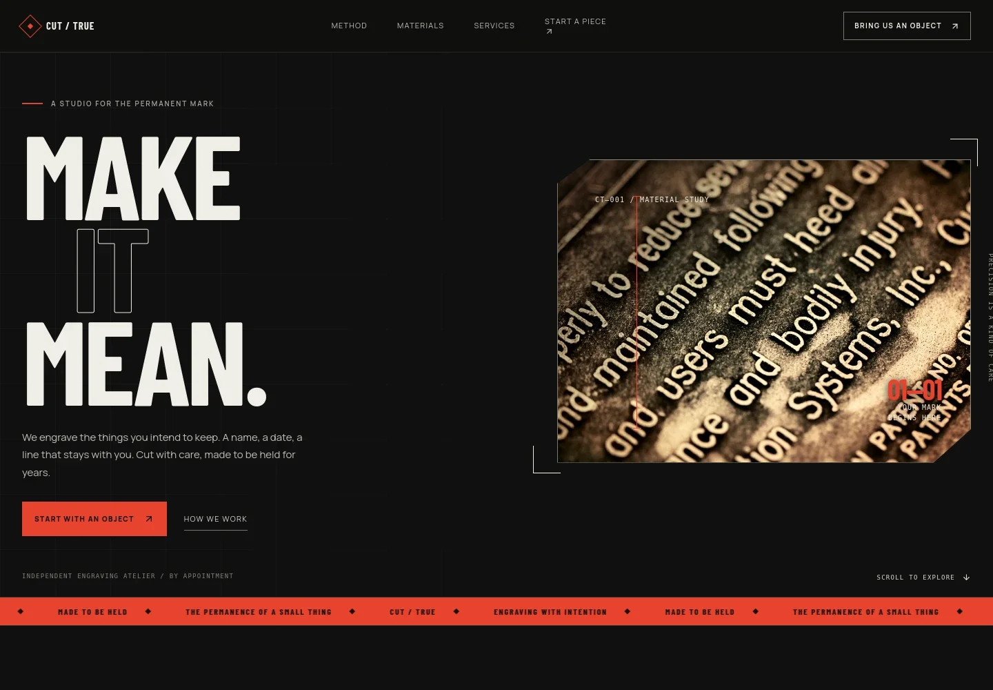 Engraver Website Template