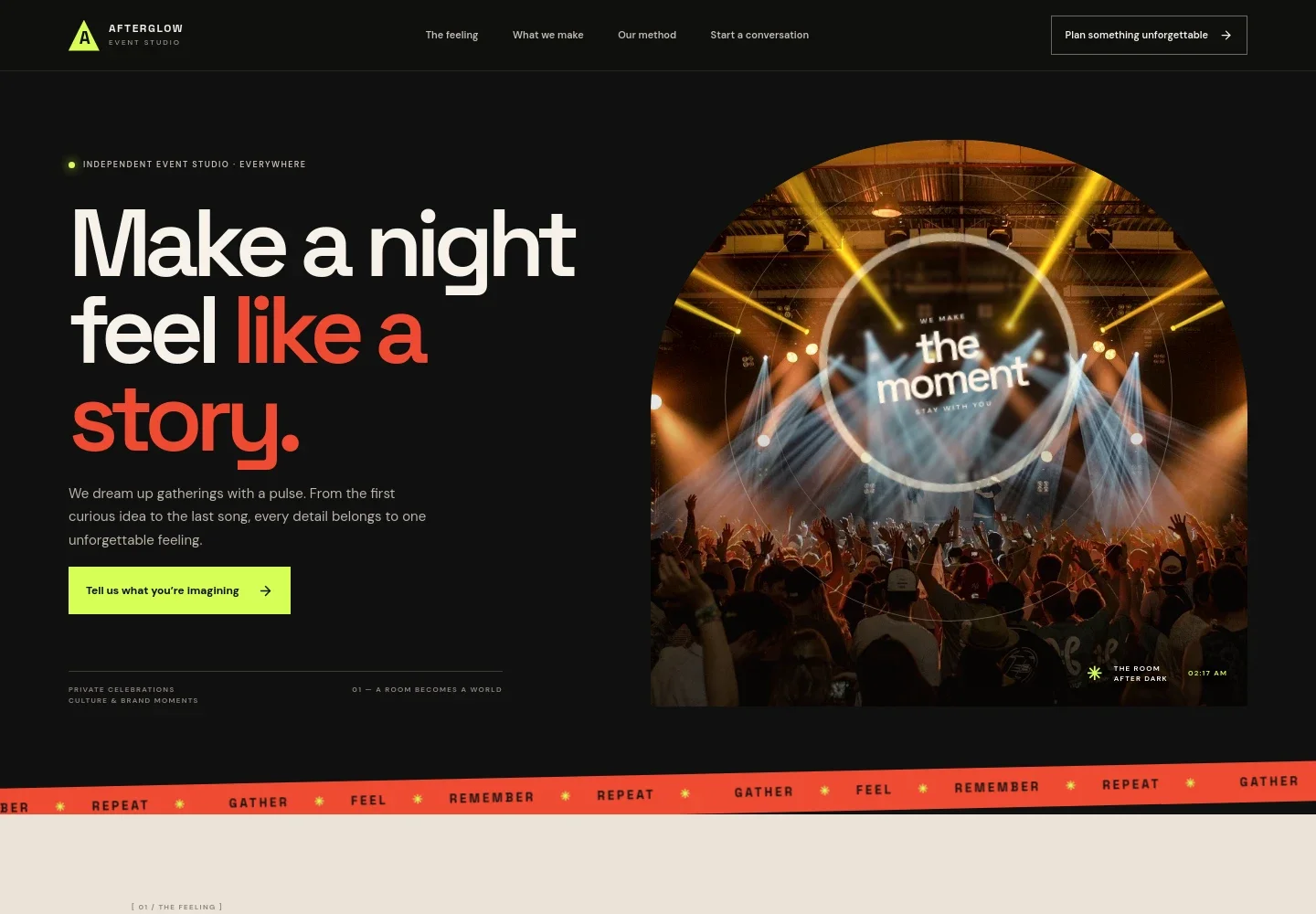 Entertainment Event Planner Website Template