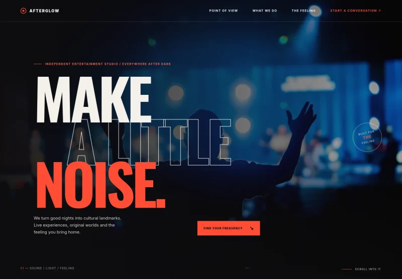 Entertainment Website Template