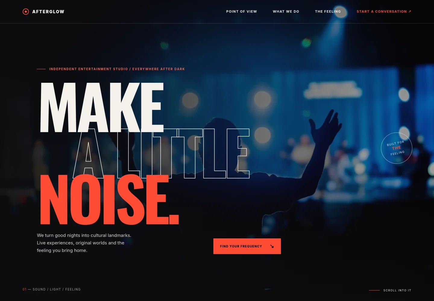 Entertainment Website Template