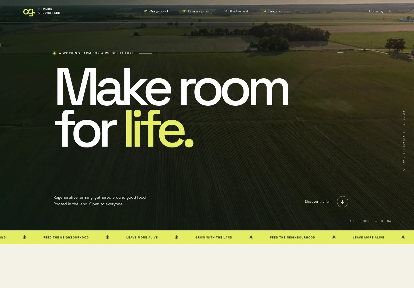 Environmental Farm Website Template