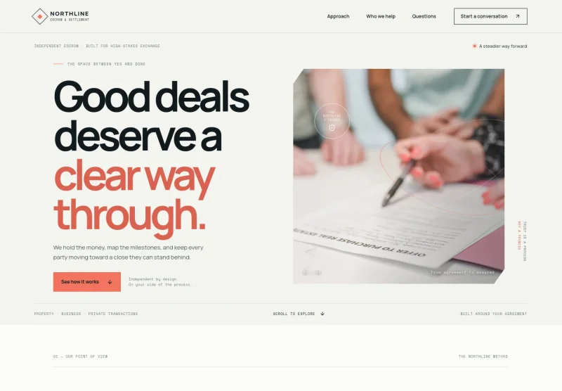 Escrow Service Website Template