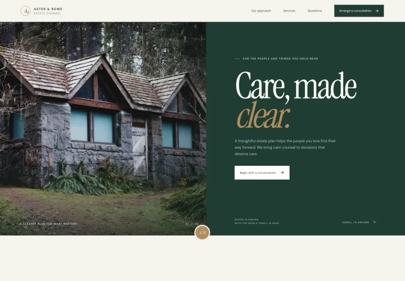 Estate Law Firm Website Template