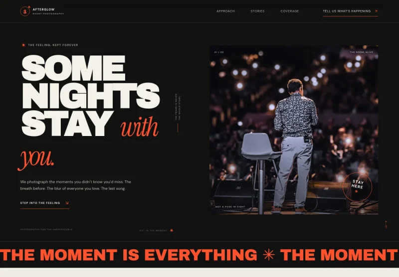 Event Photography Website Template