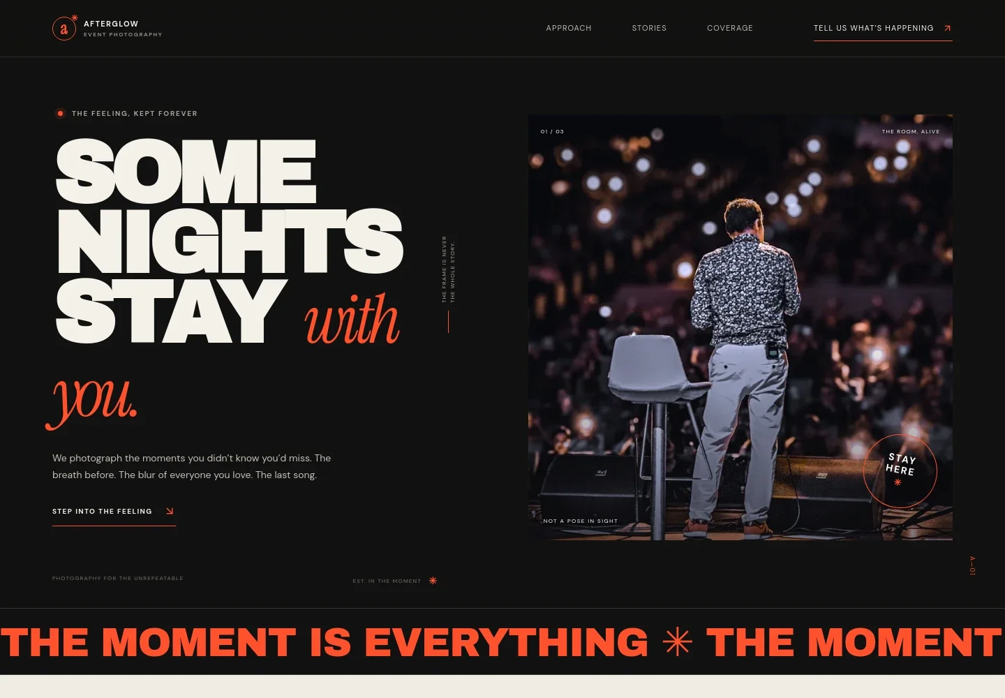 Event Photography Website Template