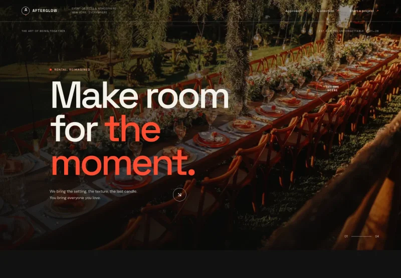 Event Rental Website Template