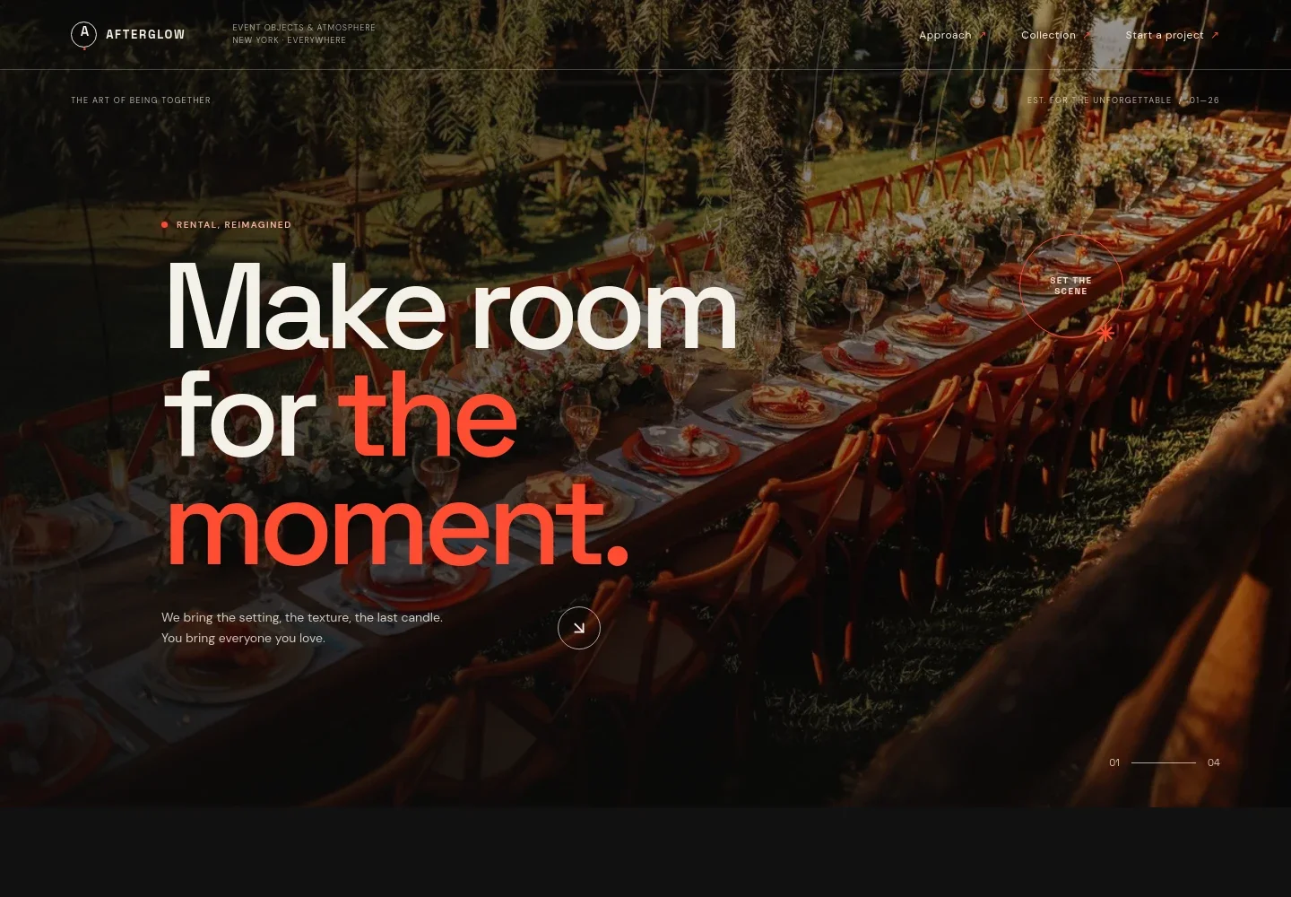 Event Rental Website Template