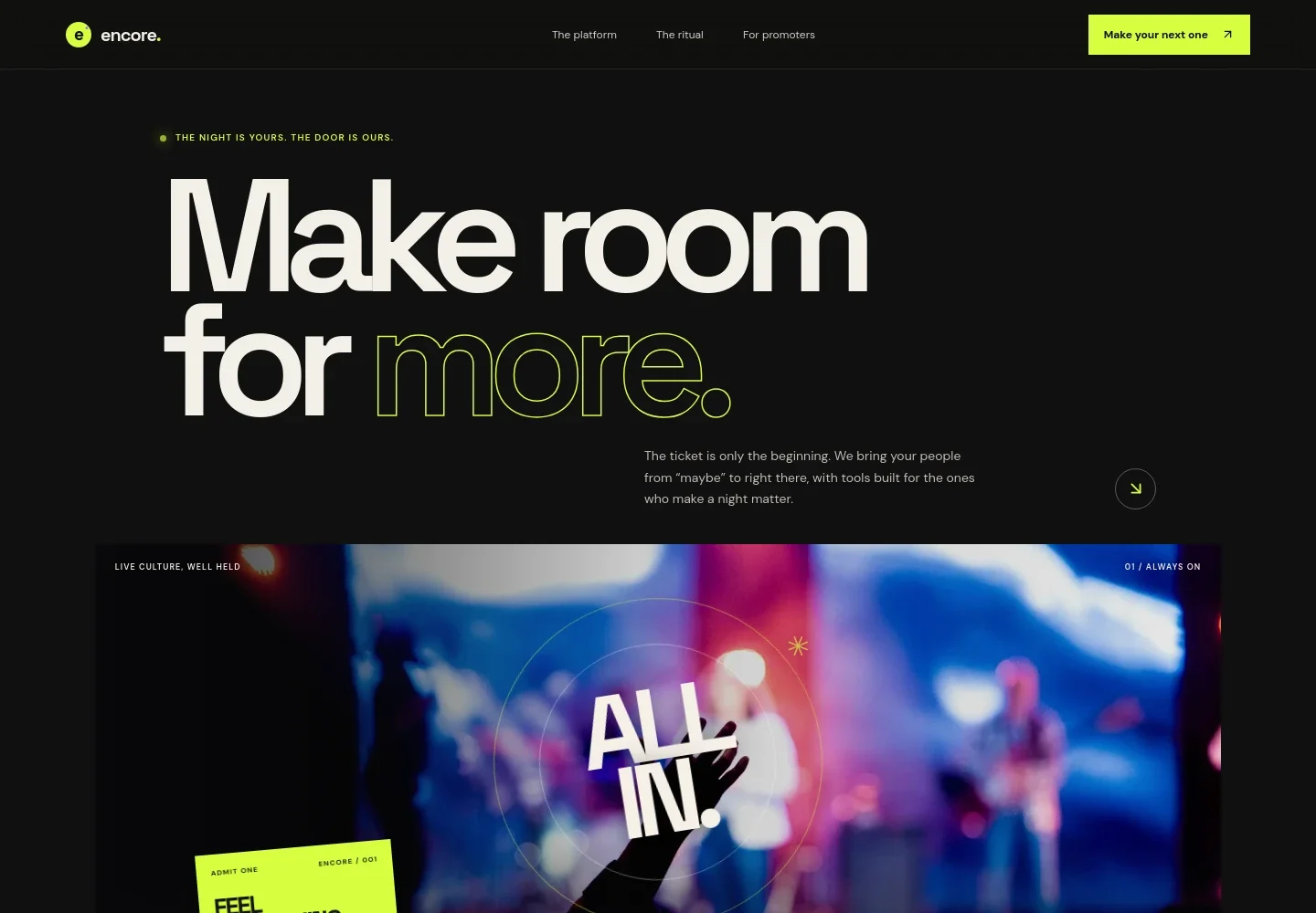 Event Ticketing Website Template