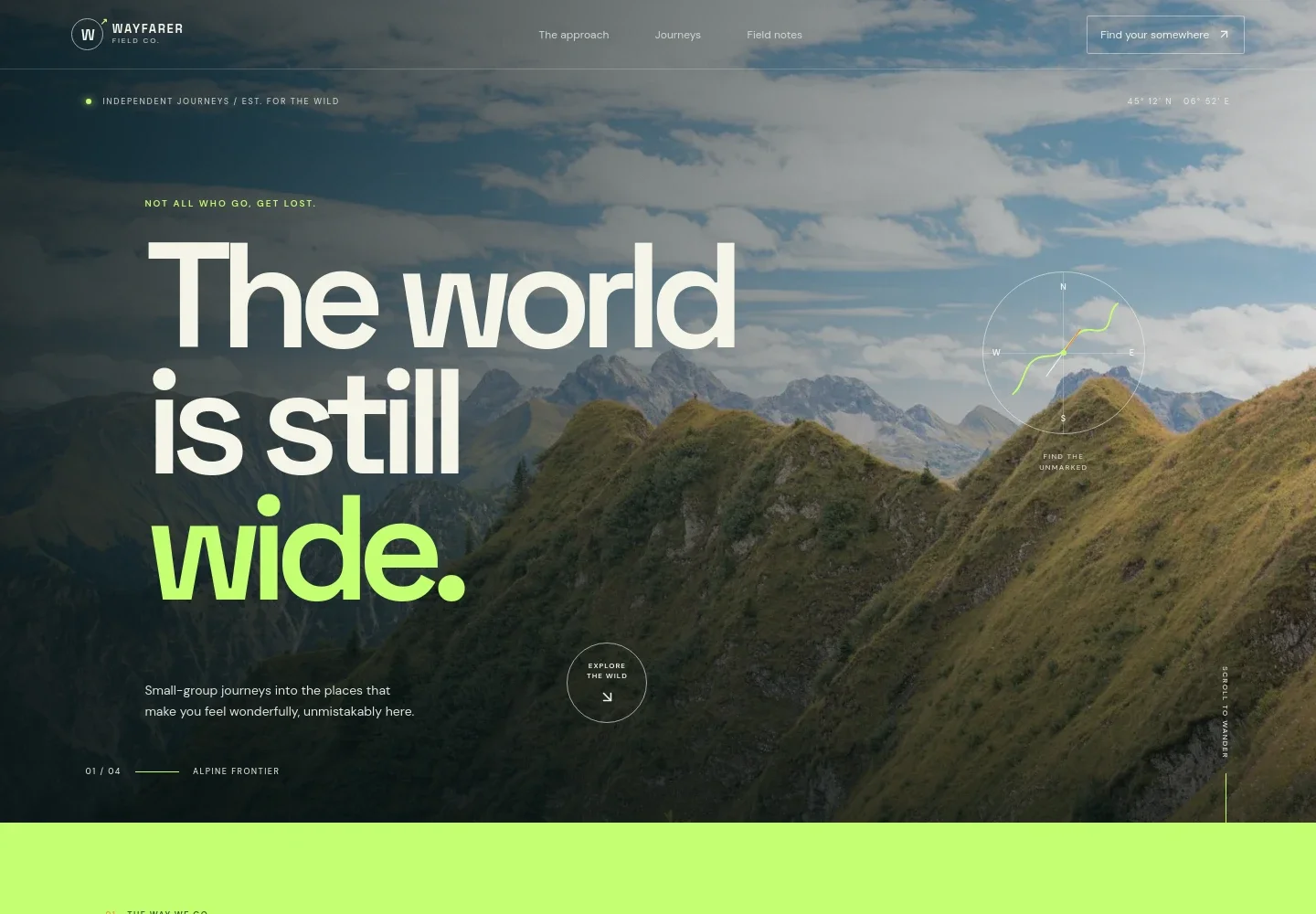 Excursion Website Template