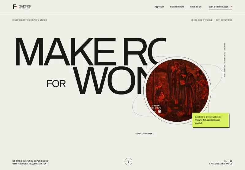 Exhibitions Website Template
