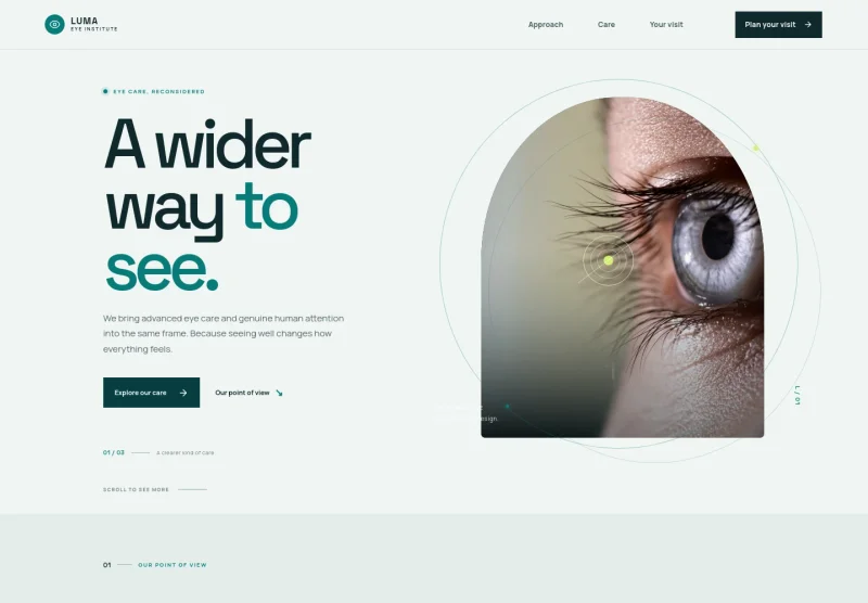 Eye Hospital Website Template