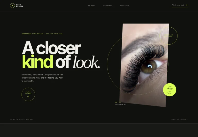 Eyelash Extension Website Template