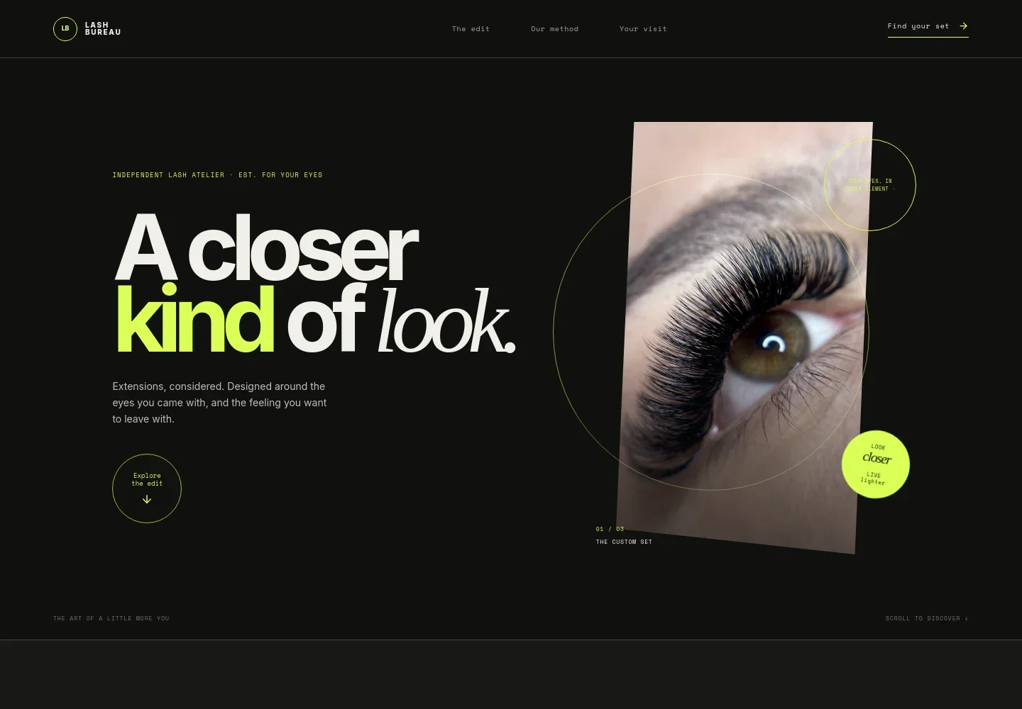 Eyelash Extension Website Template