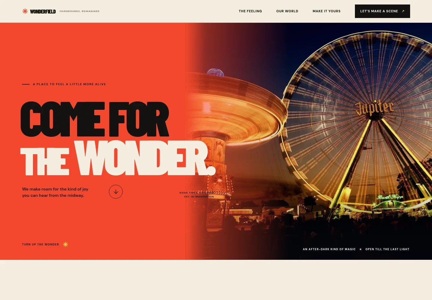 Fairground Website Template