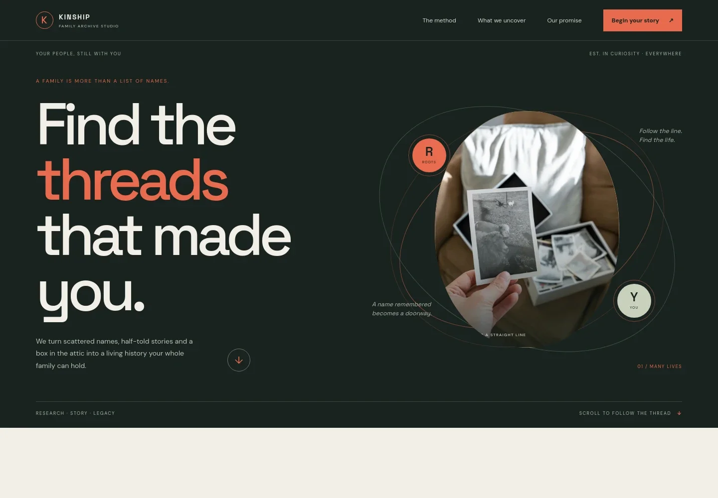 Family Genealogy Website Template