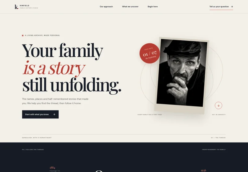 Family History Website Template