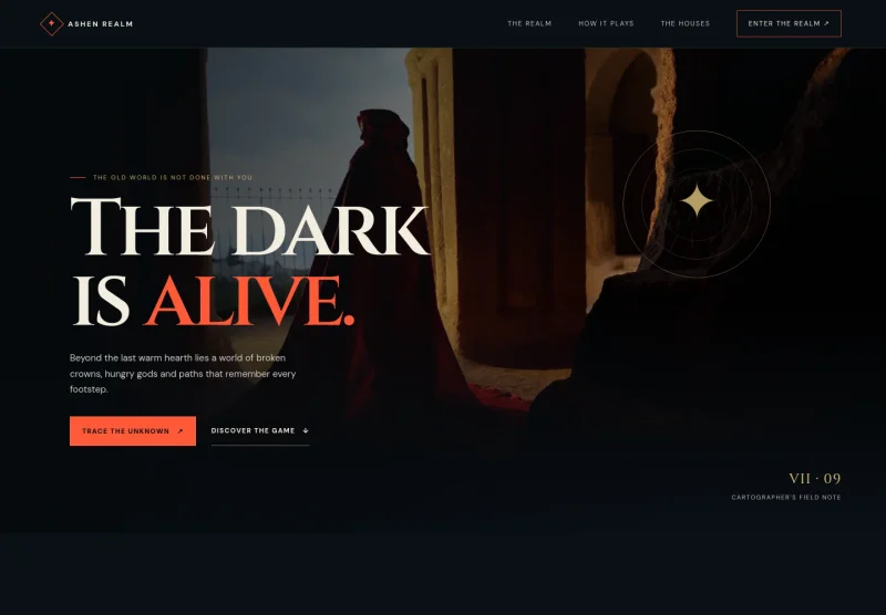 Fantasy Game Website Template