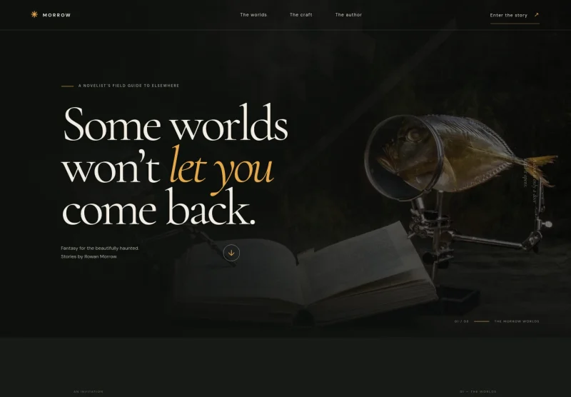 Fantasy Writer Website Template