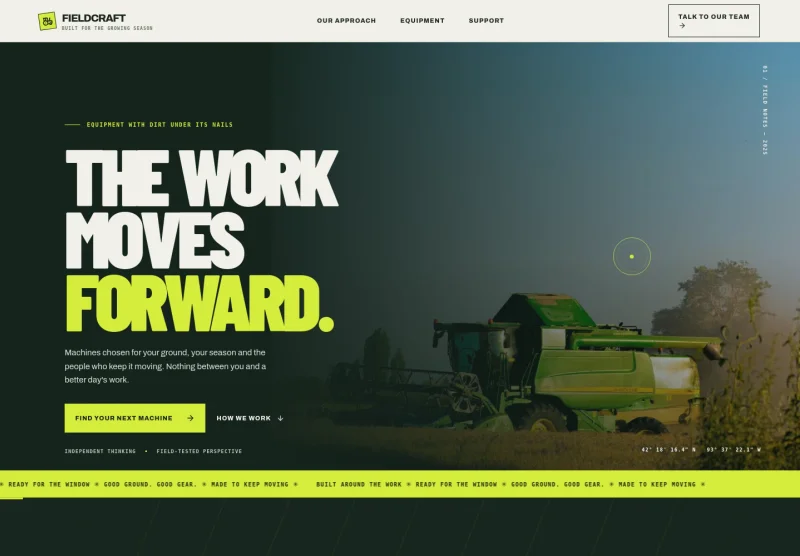 Farm Equipment Website Template