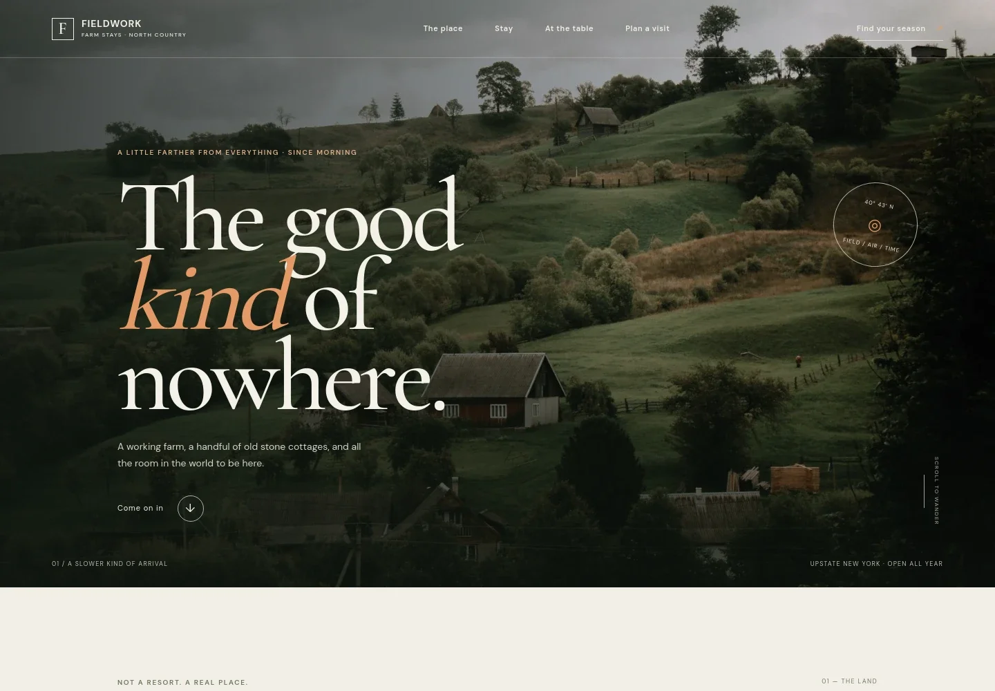 Farm Stay Website Template