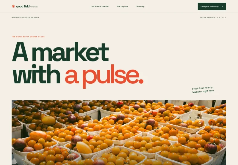 Farmers Market Website Template