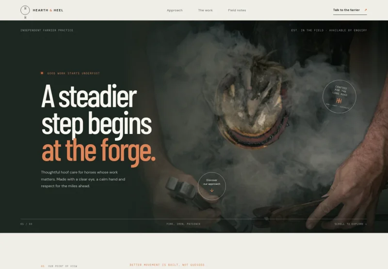 Farrier Website Template