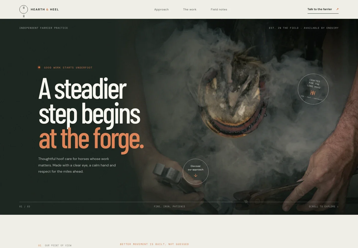 Farrier Website Template