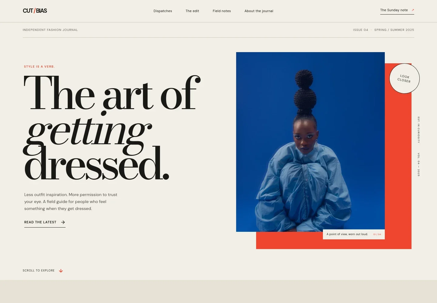 Fashion Blog Website Template