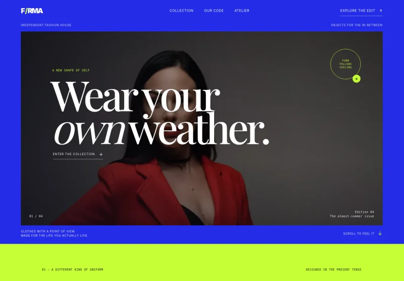 Fashion Brand Website Template
