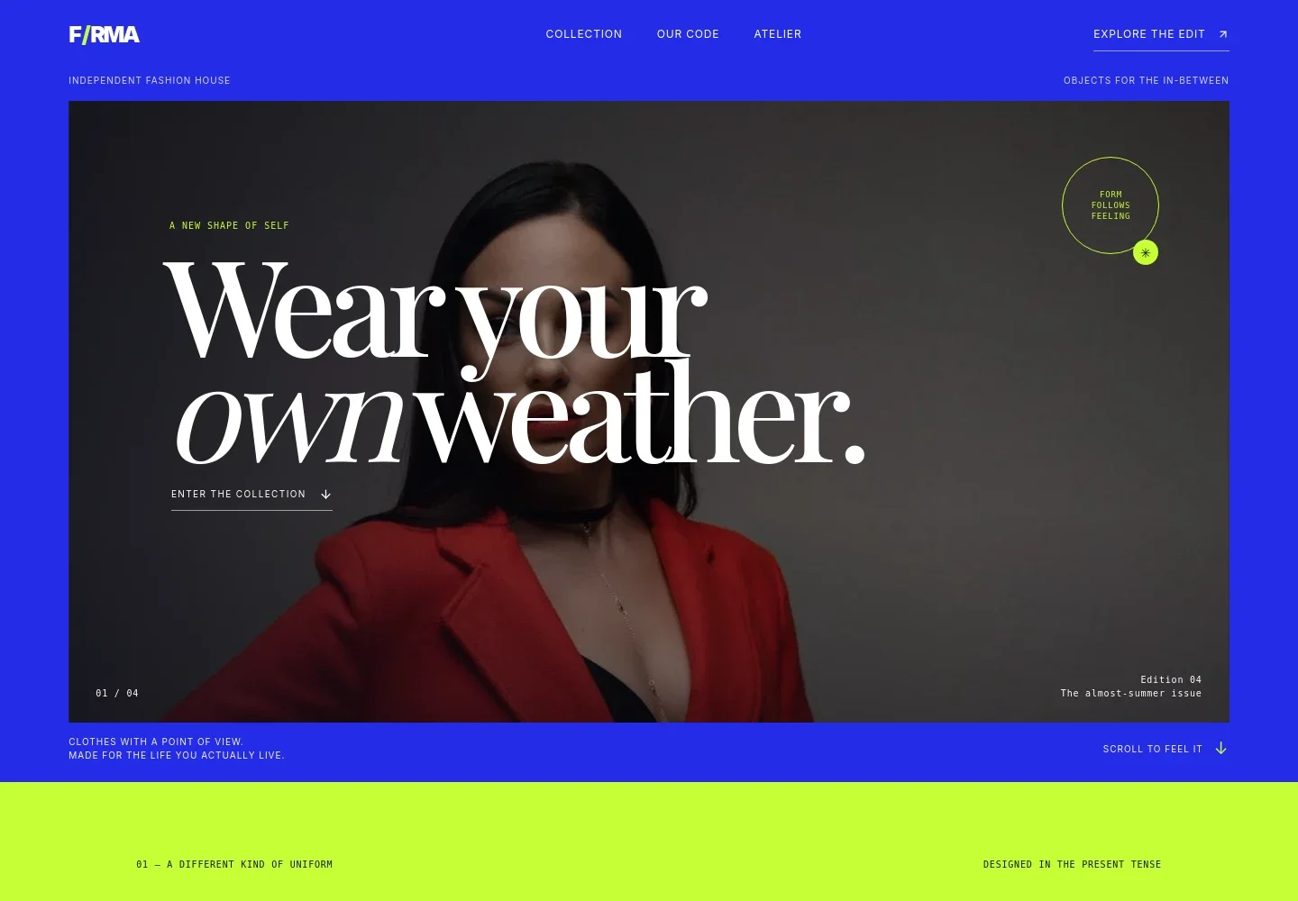 Fashion Brand Website Template