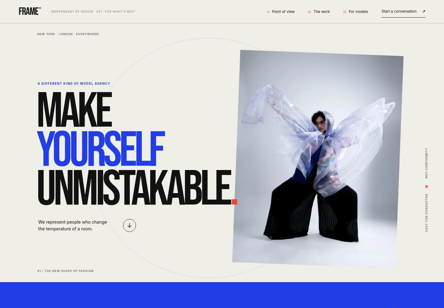 Fashion Model Website Template