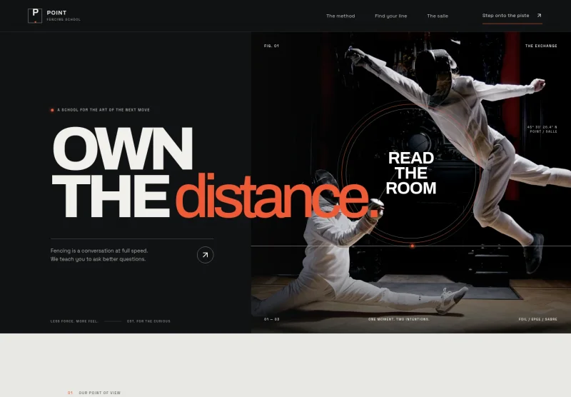 Fencing School Website Template