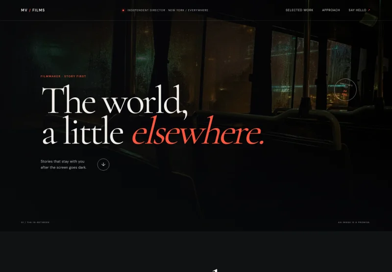 Film Director Website Template