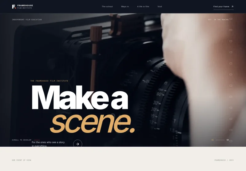Film Institute Website Template