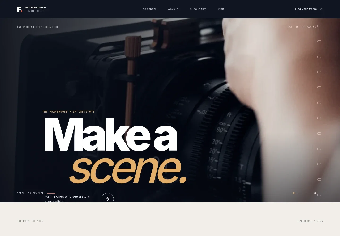 Film Institute Website Template