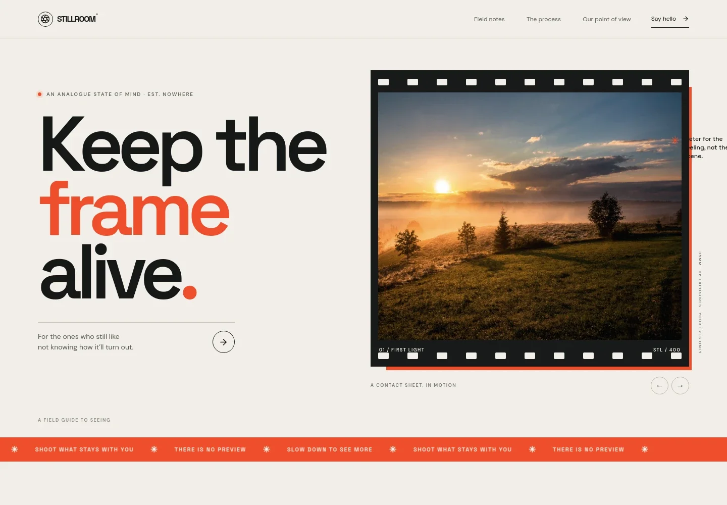 Film Photography Website Template