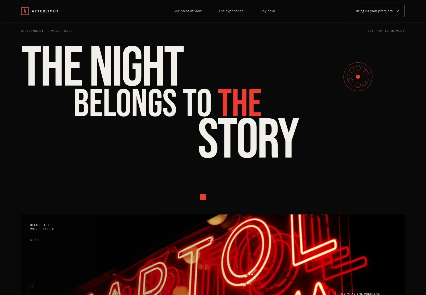 Film Premiere Website Template