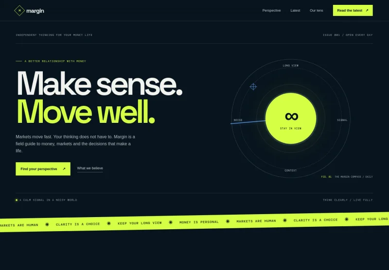 Finance Blog Website Template