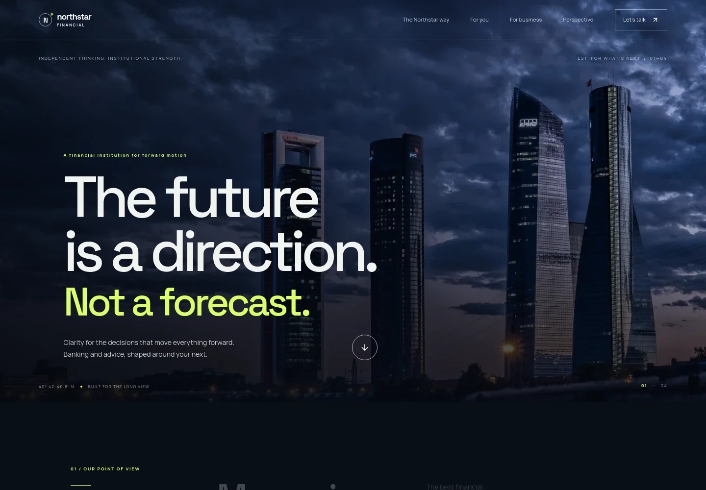 Financial Institution Website Template