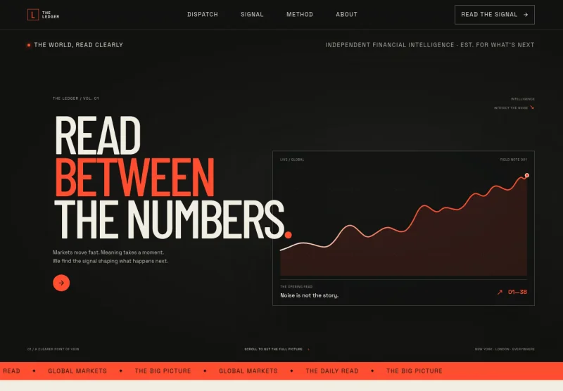 Financial News Website Template