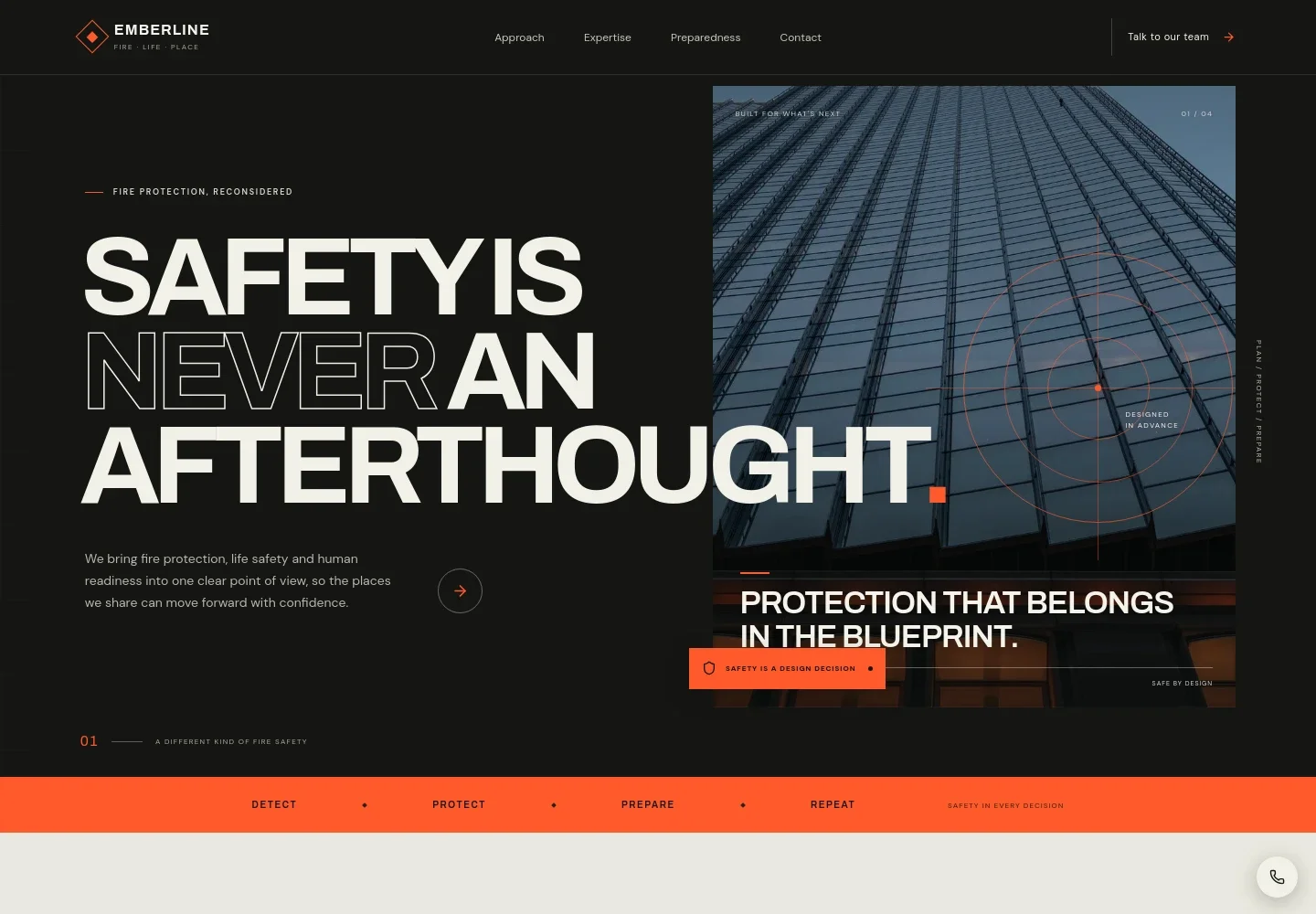 Fire Safety Website Template