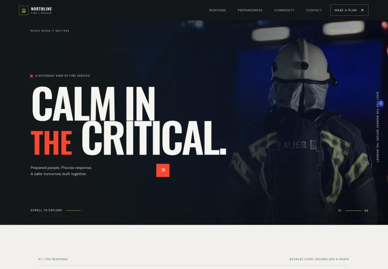 Fire Service Website Template