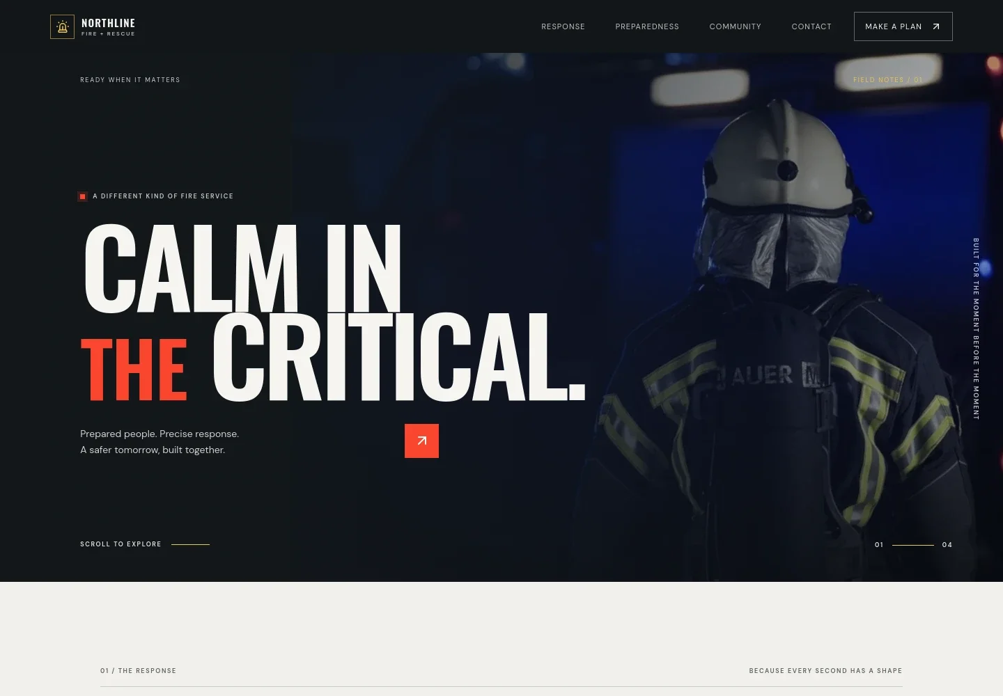 Fire Service Website Template