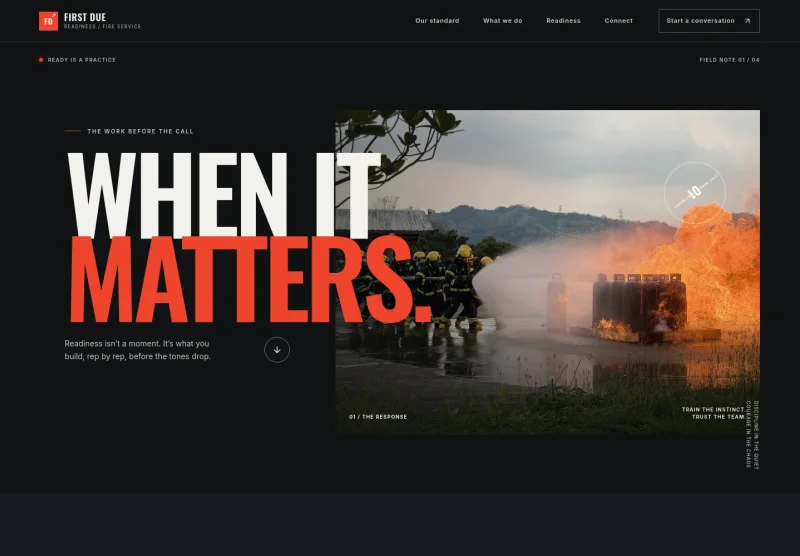 Firefighter Website Template