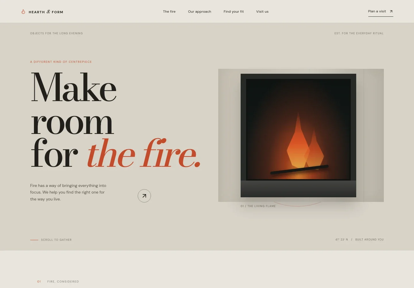 Fireplace Store Website Template