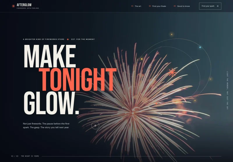 Fireworks Store Website Template