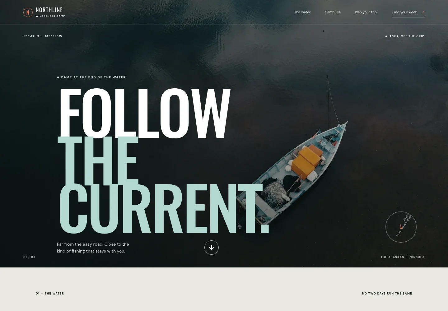 Fishing Camp Website Template