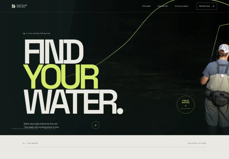 Fishing Club Website Template
